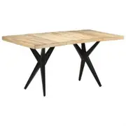 Dining Table 160x80x76 cm Rough Mango Wood