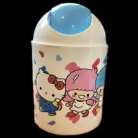 在飛比找松果購物優惠-三麗鷗 hello kitty 圓形垃圾桶 正版授權 收納盒