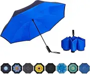 [NOORNY] Inverted Umbrella Double Layer Automatic Folding Reserve Umbrella Windproof UV Protection for Rain Car Travel Outdoor Men Women