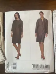Vogue Pattern 2458 Tom and Linda Platt Vogue Designer Misses Dress 8 10 12 14 16