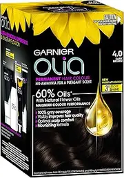 Garnier, Permanent Hair Colour, Ammonia Free and Nourishing, Olia, 4.0 Dark Brown