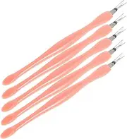 HONMEET 5pc Set Cuticle Pusher Tool Set Nail Art Tools Manicure Cuticle Pusher and Trimmer