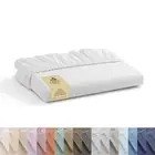 100% Cotton Percale Weave Fitted Sheet, King Size, White, 1 Deep Pocket Fitte...