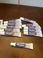 11 Fixodent Professional TRAVEL POCKET SIZE Denture Adhesive Cream .35oz LOOK