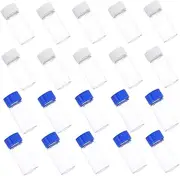 MAGICLULU 20Pcs Reagent Sample Seal Bottles Transparent Glass Medicine Containers with Caps for Laboratory Industry Personal Use