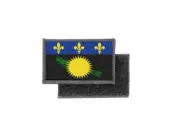 Flag patch printed badge country guadeloupe