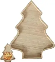 Wooden Serving Boards - Christmas Theme Bread Serving Tray - Kitchen Serving Utensils for Meat, Cheese, Bread, Vegetables & Fruits