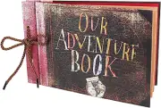 Our Adventure Book up Scrapbook Photo Album DIY Memory Scrap Book Hard Cover for