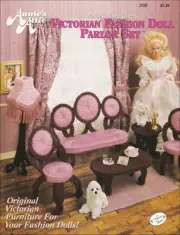 Victorian FD Parlor Set Barbie Floor Lamp Settee Coffee Table Chairs End Table