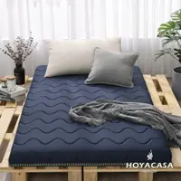 在飛比找PChome24h購物優惠-HOYACASA 台灣製獨立筒記憶棉雙面兩用可折疊床墊-雙人