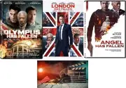 Olympus Has Fallen / London Has Fallen / Angel Has Fallen 3 DVD Set w Bonus Card