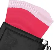 Tuciyke Sanitary Napkin Disposal Bags Pack of 200,Sanitary Rose Red Opaque 5x8inches Feminine Personal For Tampons,Sanitary Pads,Sanitary Liners(with 2pcs Storage Bag) (DF025)