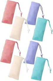 UTHCLO 8pcs Exfoliating Mesh Soap Foaming Net Pouch Slip-resistant Soap Holder for Shower Travel-friendly Mesh Saver Pouch