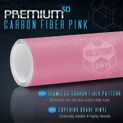 3D Pink Carbon Fiber Matte Vinyl Wrap Bubble Free Air Release 24" x 60" In Roll (for: Honda Civic)