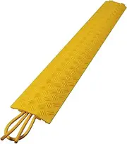 ZTZBFGM Cable Ramp Protective Cover,Cable Cover,Indoor Cable Protector Floor Cord Cover Cord Protector Single Channel Hose and Cord Protection for Outdoor and Indoor Use,100x13x2 cm~2