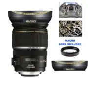 HD 16k WIDE ANGLE LENS + MACRO LENS FOR Canon EF-S 17-55mm f/2.8 IS USM Lens