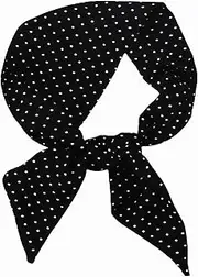 [KICPUK] Women's Lightweight Silk Satin Head Scarf Fashionable for Hair Neck Handbag Long Thin Silk Design