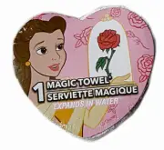 Beauty n Beast Disney Belle Red Rose Expandable Flannel Magic Cloth Face Washer