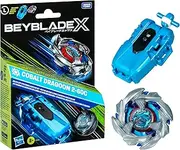 Beyblade X Cobalt Dragoon 2-60C Deluxe Left-Spin String Launcher Set with Attack Type Top Left-Spinning Top Toy