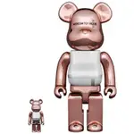 中租零卡分期 BE@RBRICK PLUS PINK GOLD CHROME VER. 400%+100% 粉金新款