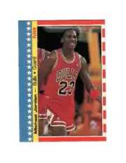 1987-88 Fleer Sticker Basketball Set (11 cards/stickers) Michael Jordan