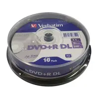 在飛比找Coupang 酷澎優惠-Verbatim DVD+R DL 8.5GB 8X 空白光