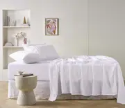 White French Linen Sheet Set