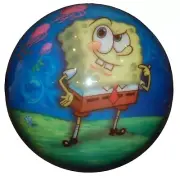 2003 Spongebob Squarepants UNDRILLED Viz-a-Ball Bowling Ball 10 lbs 2 oz RARE