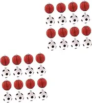 [COHEALI] Football Basketball Pendant DIY Supply Sports Jewelry Making Supplies Basketball Charms Sport Accessories Ball Earrings Basketball Keychain Charms Football Charms Iron