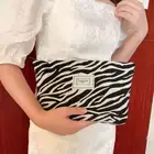 Canvas Make Up Bag Zebra-Stripe Beauty Case Travel Washing Makeup Organizer