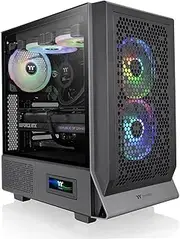 Thermaltake Ceres 300 Tempered Glass ARGB Mid Tower E-ATX Case Black Edition, CA-1Y2-00M1WN-00