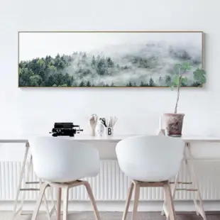 【JEN】北歐客廳臥室山林風景裝飾掛畫壁畫牆面裝飾擺飾30*120cm