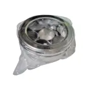 Masala Dabba Spice Containers See Thru with Spoon Stainless Steel - 1p 2p 6p