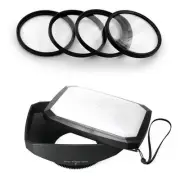 16:9 Wide Lens Hood,Macro filter for Sony DSC-HX1, HDR FX1,HDR-FX1000,HVR-Z5 Z5U