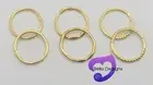 (12mm) 22ct YELLOW GOLD PLATED on Solid Sterling Silver Hinged Sleeper Earring