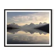 Glass Reflections Framed Wall Art - Black