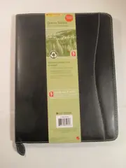 Day-Timer model D85480 Monthly Planner 12.5x10 Wire-bound Organizer LEATHER