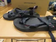 *NWT Mens Stepped Blue Chaco Z1 Classic Sandals, 10