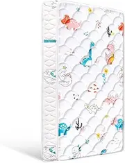 Ours à bulles Cot Mattress and Toddler Mattress 60 x 120 x 6 cm Baby Mattress, Soft Microfibre Fabric, Moisture Absorbing and Breathable