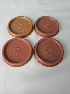 Tupperware Replacement Seals for Smidgets Midget #201 Brown Set