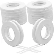 TOVINANNA 30 Rolls Eyelash Isolation Tape Eyelash Tapes Eye Makeup Tape Eyelash Patch Tape Lash Lift Tape Lash Adhesive Tape DIY Lash Tape Lash Pads White Non-Woven Fabric