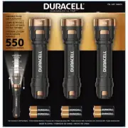 1 to 3-Pack Duracell Ultra 550 Lumens Aluminum LED Flashlight Batteries included