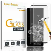 [2-Pack] 9H Tempered Glass Screen Protector 3D Full Curved with Fingerprint Function Support For S22 5G