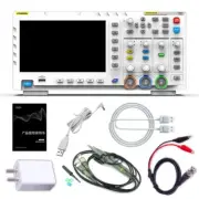 FNIRSI-1014D Digital Oscilloscope 100MHz Signal Generator with P4100 100X Probe