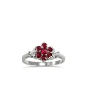 Gem Spark 14K 0.86 ct. tw. Diamond & Ruby Ring