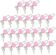 24Pcs Heart Shape Padlocks Mini Locks with Keys for Diaries Books and Vintage Style Collectible Durable and Practical for Safe Storage