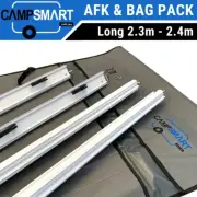 Long Anti Flap Kit & 6 Pocket Storage Bag Pack for Roll Out Caravan Awning RV
