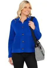 [Fella Hamilton] Milano Short Cardigan in Blue