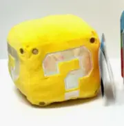 Super Mario World Of Nintendo 6” Coin Block Yellow Plush With Sound