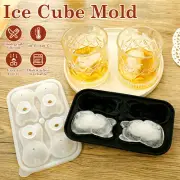 2Pcs Ice Cube Tray Soft Silicone French Bulldog Ice Cube Mold Cute·-